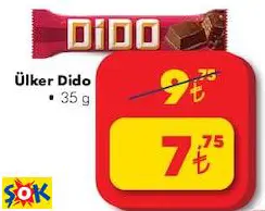 ÜLKER DİDO ÇİKOLATA 35 G ÜLKER DİDO ÇİKOLATA 35 G